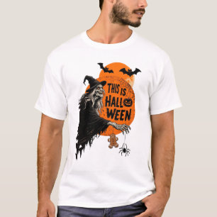 T-shirt C'est Halloween Scary Witch Retro Éffrayant Party