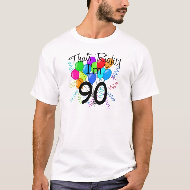 T-shirt C'est juste que j'ai 90 ans (Devant)