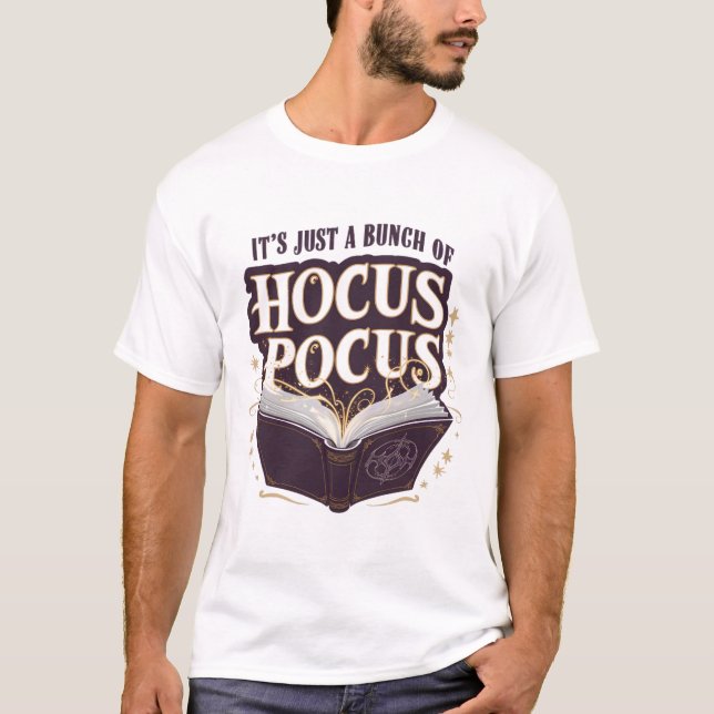 T-shirt C'est juste une bande de Hocus Pocus Halloween Wit (Devant)