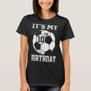 T-shirt C'est la conception de football pour mon 10e anniv
