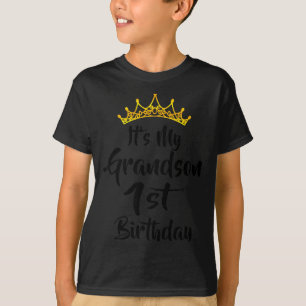T-shirt C'est la couronne du 1er anniversaire de mon petit