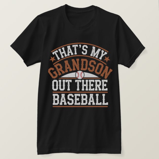 T-shirt C'est la D de ma mère de mon petit-fils de basebal (Design devant)