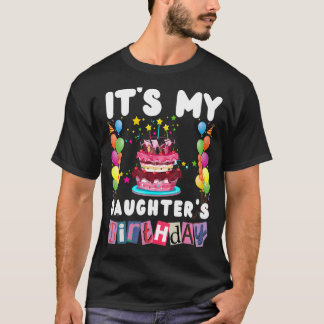 T-shirt C'est la famille d'anniversaire de ma fille Matchi