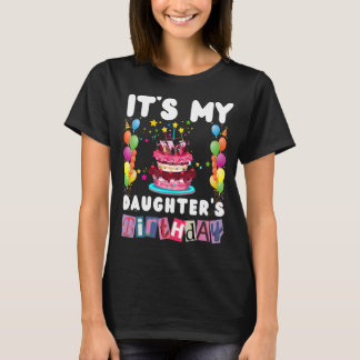 T-shirt C'est la famille d'anniversaire de ma fille Matchi