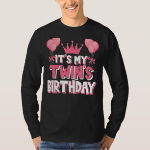 T-shirt C'est la fête d'anniversaire de My Twin