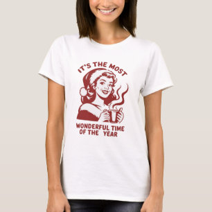 T-shirt C'est la période la plus merveilleuse avec un Noël