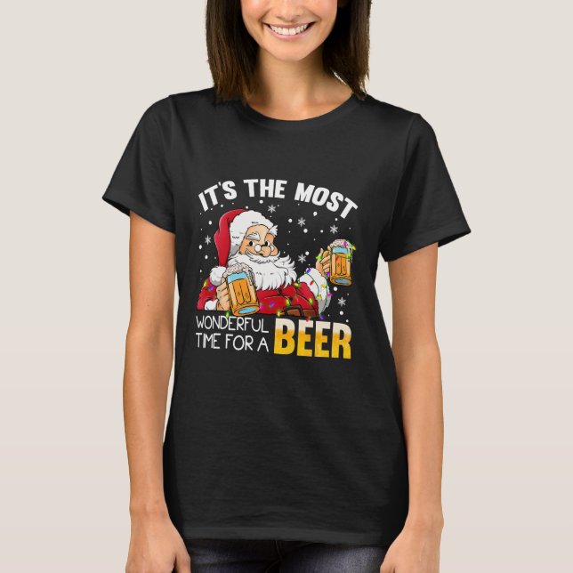 T-shirt C'est la période la plus merveilleuse pour un Noël (Devant)