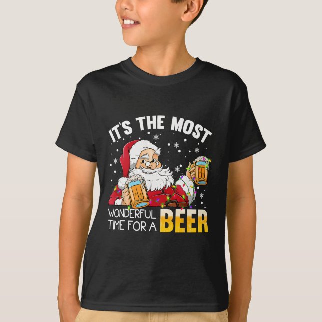 T-shirt C'est la période la plus merveilleuse pour un Noël (Devant)