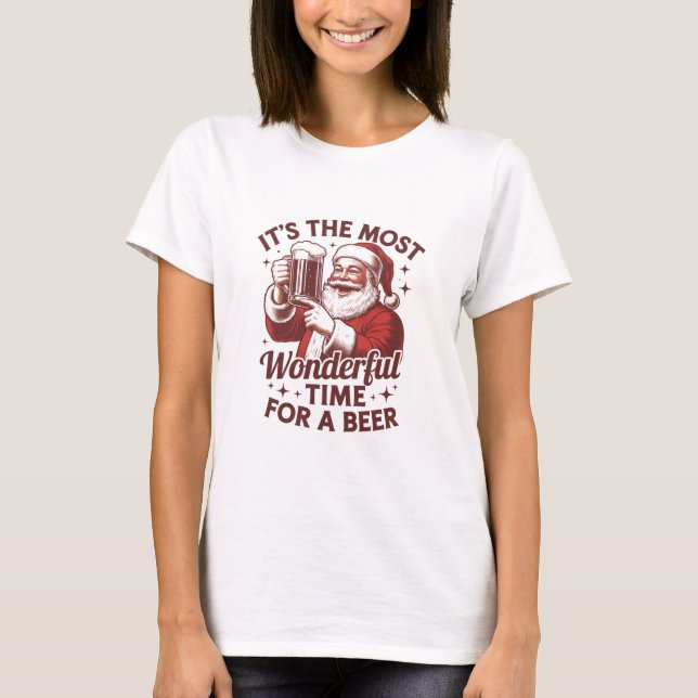 T-shirt C'est la période la plus merveilleuse pour un Père (Devant)