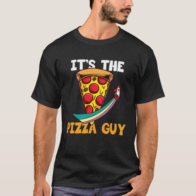 T-shirt C'est la pizza Guy Pizzeria (Devant)