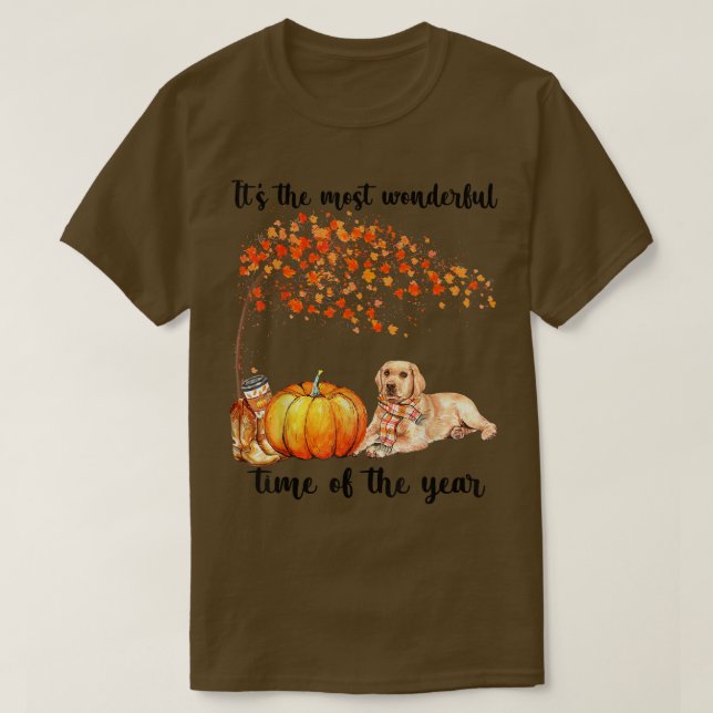 T-shirt C'Est La Plus Merveilleuse Période D'Automne Labra (Design devant)
