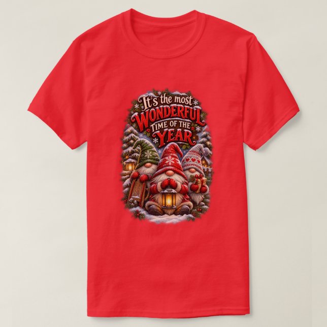 T-shirt C'est la plus merveilleuse période de l'année (Design devant)