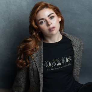 T-shirt C'EST LA RAISON Christian Noël Nativité Noir