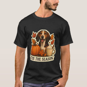 T-shirt C'est la saison American English Coonhound chien a