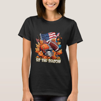 T-shirt C'Est La Saison Automne Citrouille Épice Footbyll