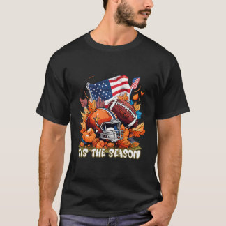 T-shirt C'Est La Saison Automne Citrouille Épice Footbyll