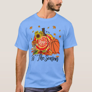 T-shirt C'Est La Saison Basketball Orange Tie Dye Citrouil