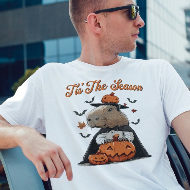 T-shirt 'C'est la saison Capybara Halloween drôle (Créateur téléchargé)