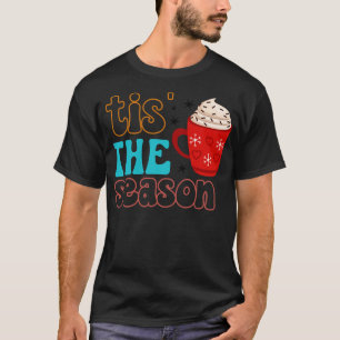 T-shirt C'est la saison chaude chocolat rétro