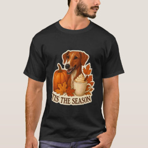 T-shirt C'est la saison Chien Azawakh automne Pumpkin Vin