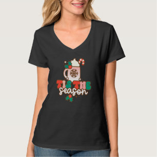T-shirt C'est la saison chocolat chaud de Noël café joyeux