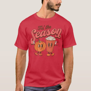 T-shirt C'Est La Saison Citrouille Et Épice Retro Hallowee