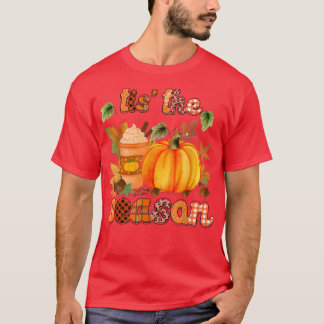 T-shirt C'est la saison Citrouille saison Citrouille épice