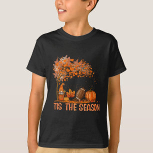 T-shirt C'Est La Saison Citrouille Spice Football Leaves A