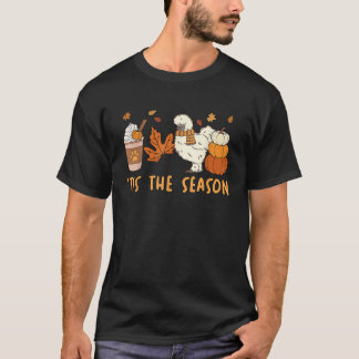 T-shirt C'est la saison de la poule soie maman automne cit