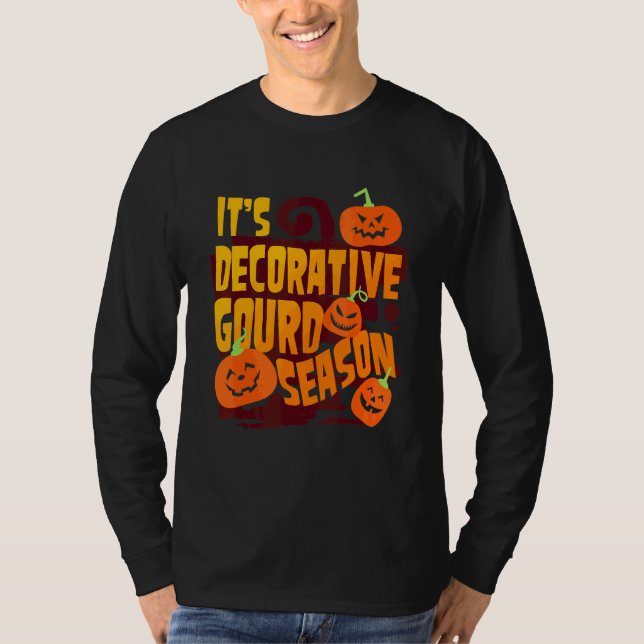 T-shirt C'est la saison des courges décoratives Joyeux Hal (Devant)
