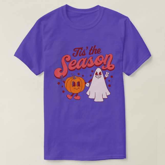 T-shirt C'est la saison drôle Halloween (Design devant)