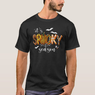 T-shirt C'est la saison Éffrayante Happy Halloween Citroui