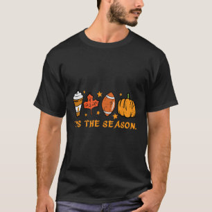 T-shirt C'Est La Saison Football Automne Citrouille Épices