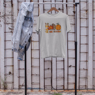 T-shirt C'est la saison Football Citrouille automne