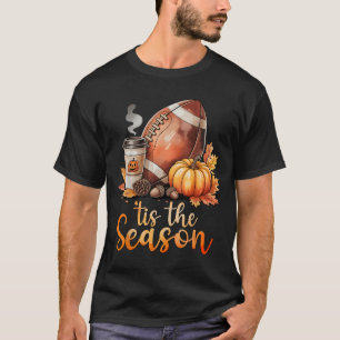 T-shirt C'Est La Saison Football Citrouille Épice Automne
