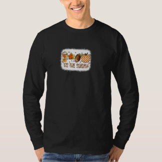 T-shirt C'est la saison Football Halloween Citrouille Café