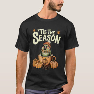 T-shirt C'est la saison Green Cheek Conure Café d'automne 