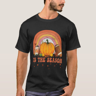 T-shirt C'Est La Saison Halloween Citrouille Coffee Footby