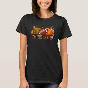 T-shirt C'Est La Saison Leopard Citrouille Football Hallow