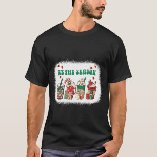 T-shirt C'Est La Saison Noël Latte Boire Café de Noël L