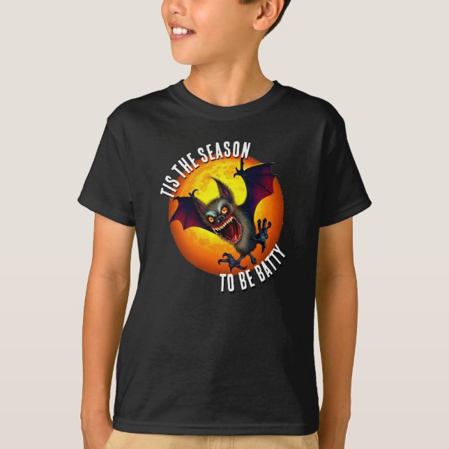 T-shirt C'est la saison pour être Batty Vampire Bat (Devant)