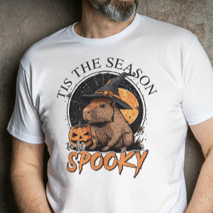 T-shirt C'est la saison pour être éffrayant Capybara Hallo