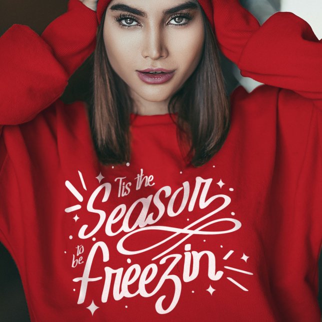 T-shirt C'est la saison pour être Freezin Noël d'hiver (Créateur téléchargé)