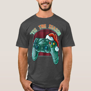 T-shirt C'est la saison pour les jeux gamer père Noël Chri