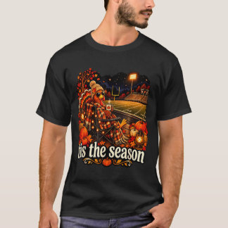 T-shirt C'est la saison stade de football de dinde jour de