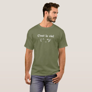 T-shirt C'est la vie - Ajoutez des images et du te