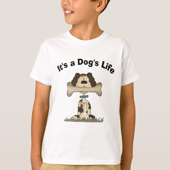T-shirt C'est la vie d'un chien (Devant)