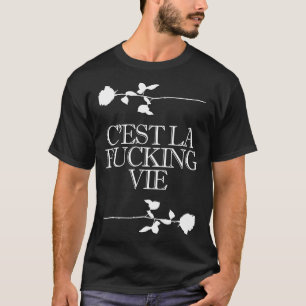 T-shirt Cest La Vie Vintage Graphisme Tatouage Style Sloga