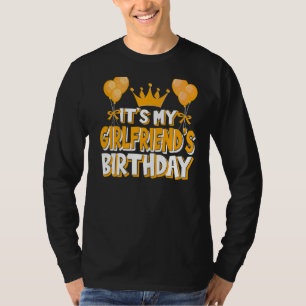 T-shirt C'est l'anniversaire de My Girlfriend Famille M