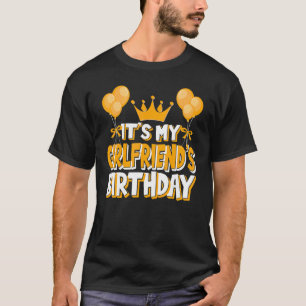 T-shirt C'est l'anniversaire de My Girlfriend Famille M